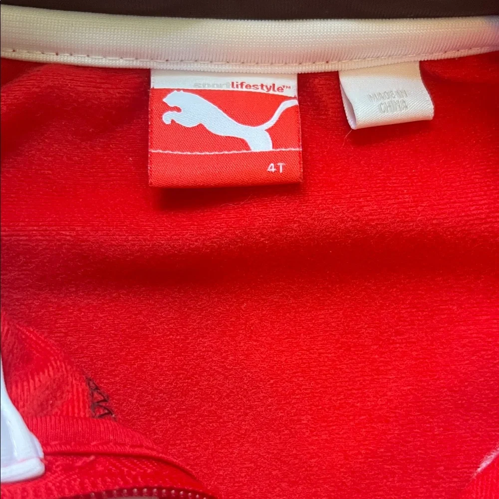 Red and Black Puma 4T Tracksuit - Picture 2 of 4